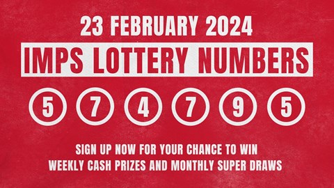 Imps lottery winning number - 23/2/24